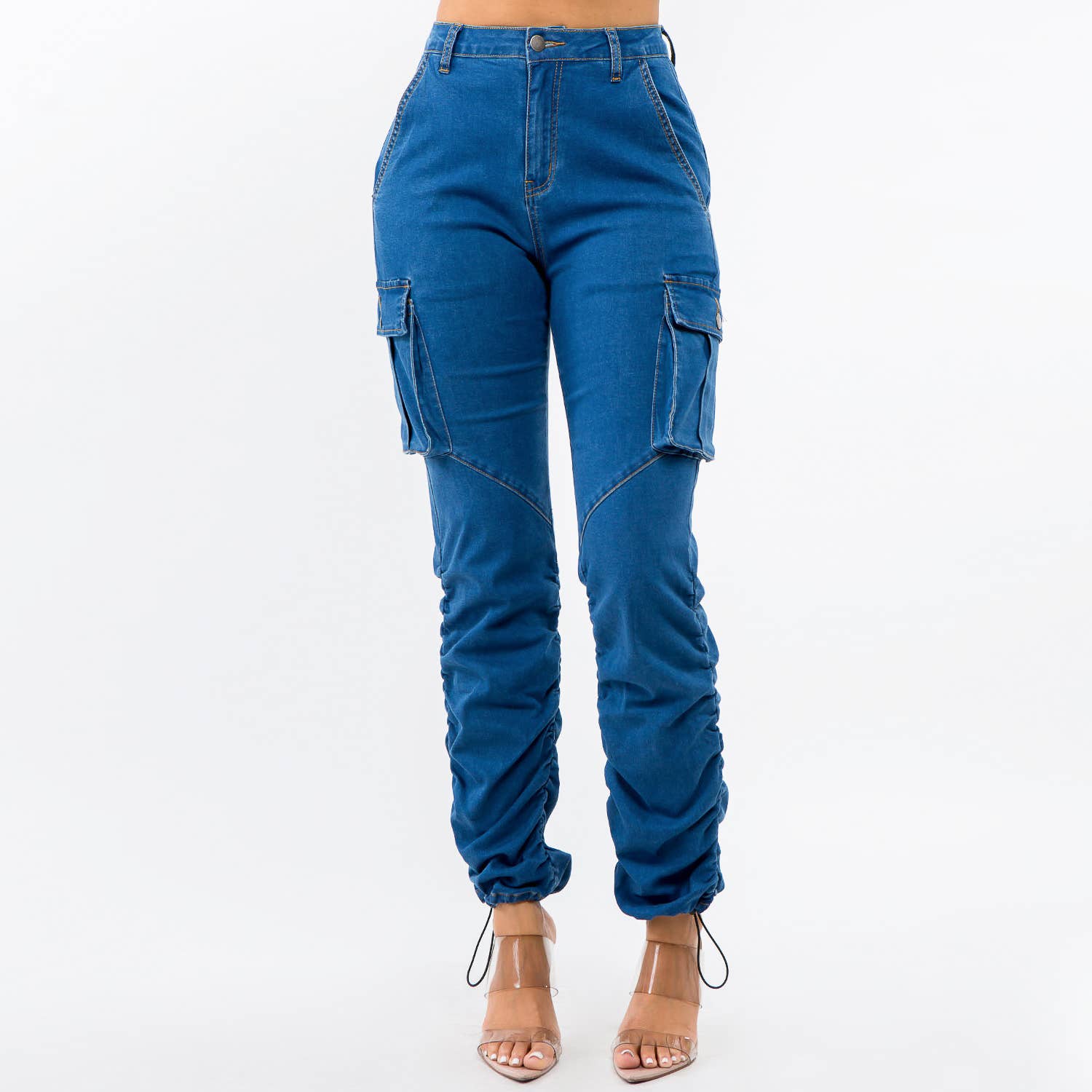 HIGH WAIST SHIRRED LEG JOGGER PANTS – Moody Trends Boutique