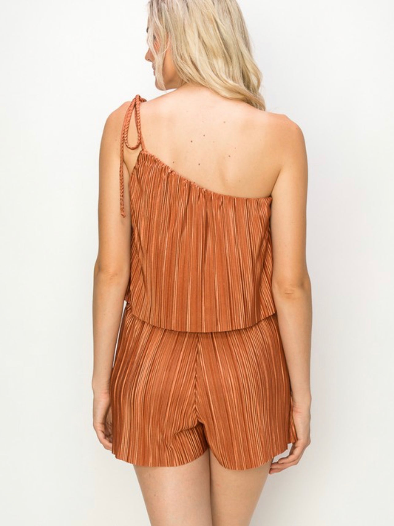 EMMA ASYMMETRICAL STRAP ROMPER