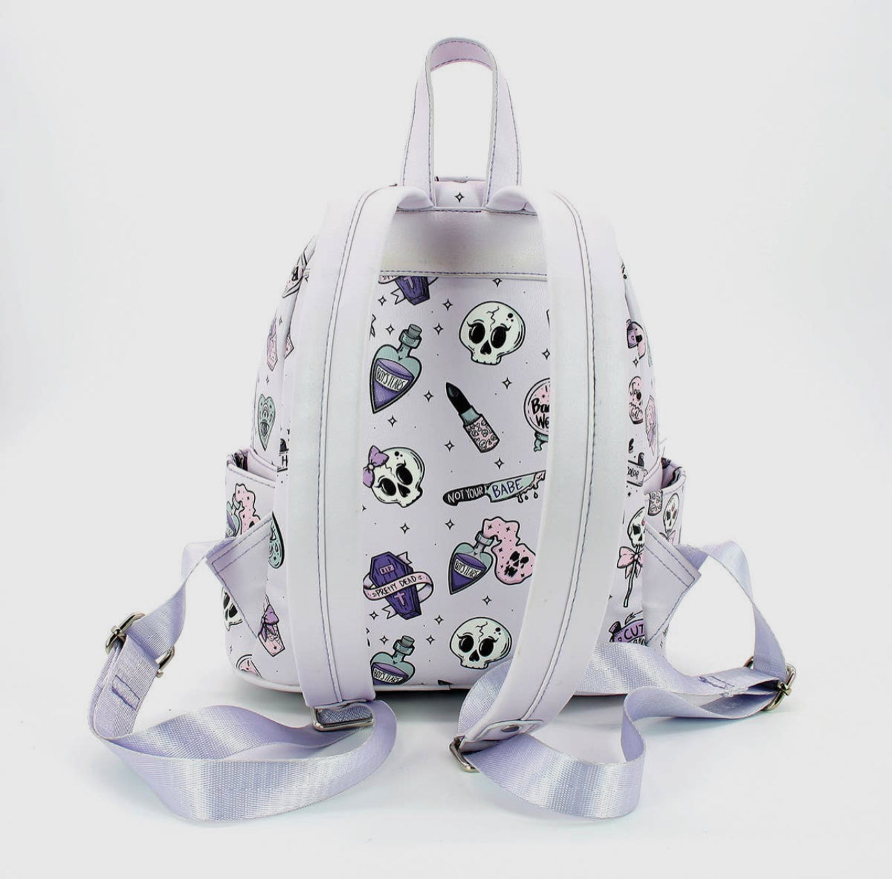 Spooky Girl mini backpack in vinyl.