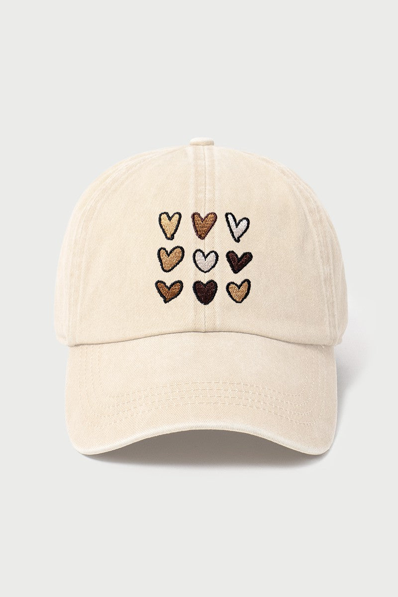 Hearts Equality theme Embroidery Baseball