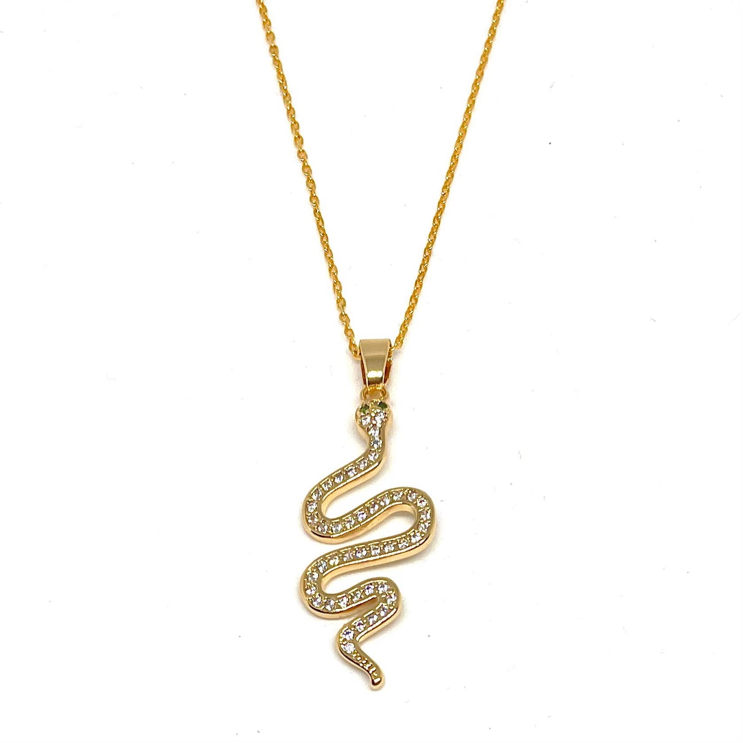 Shimmering Snake Adjustable Necklace