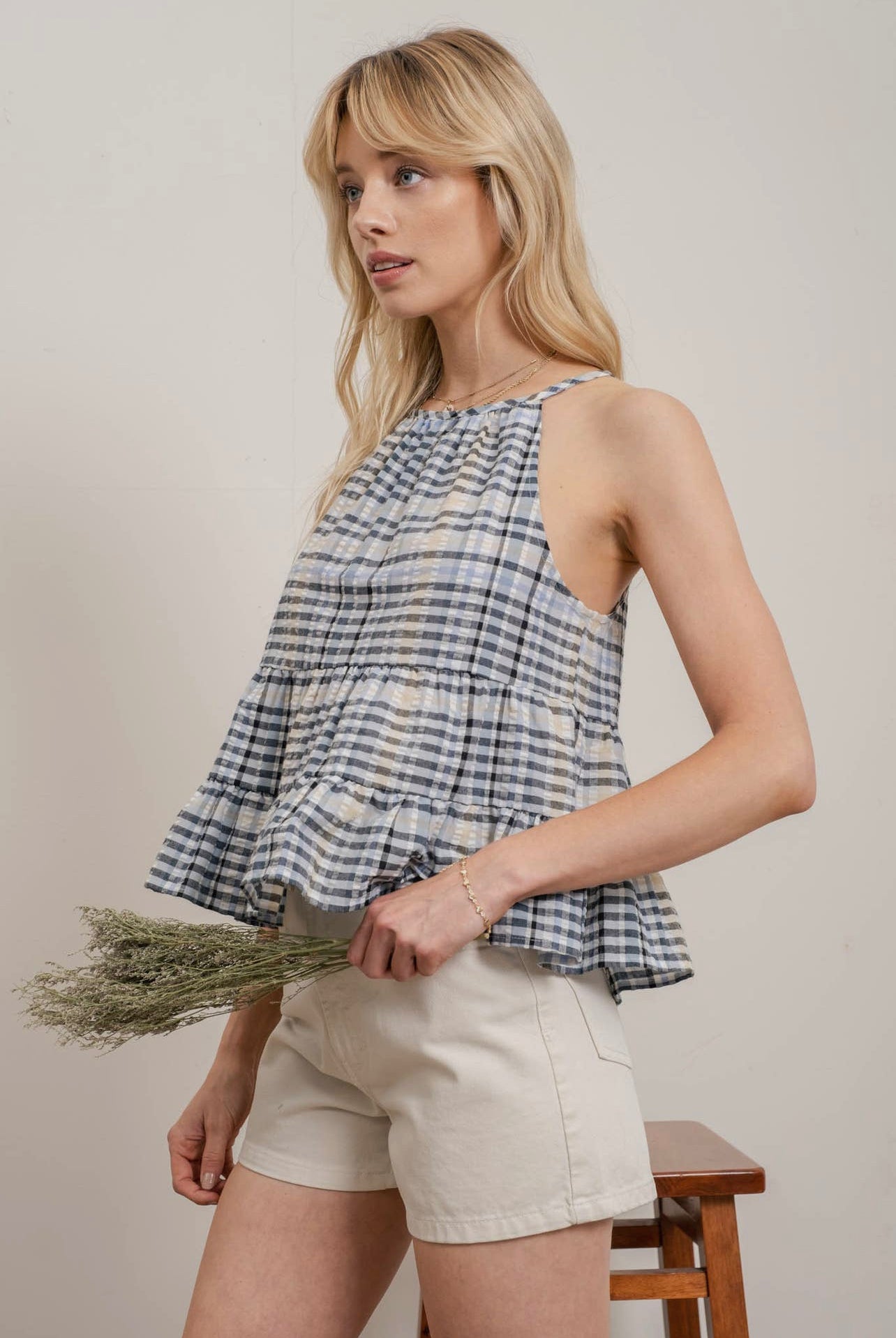 PLAID TOP (Final Sale)